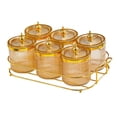 thumbnail image 4 of DOLITY Compartment Appetizer Food Display Dish Platter for Candy Appetizer Chip Dip Brown, 4 of 9