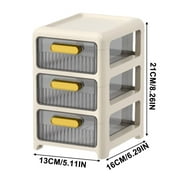 Begzeat White Desktop Drawers, Stackable Office Storage Drawers for Desk, Craft Organizer and Storage Bins,2 Small Storage Container with Plastic Drawers for Office Supplies Desk accessories
