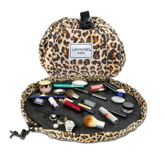 Organizador de bolsas de cosméticos y maquillaje Lay-n-Go Cosmo 20 cm Leopard
