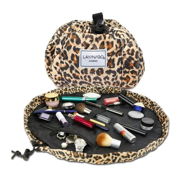 Organizador de bolsas de cosméticos y maquillaje Lay-n-Go Cosmo 20 cm Leopard