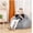 Grey1, variant on Baxluxe Kids Sofa Chair, 2-in-1 Foldable Couch, Cotton, Removable Washable Soft Cover, Lightweight, Reading Playing Comfy Convertible Chair,Rainbow