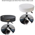 thumbnail image 2 of NOGIS Stool Covers Round,2 Pack Stretch Round Bar Stool Covers Elastic Bar Chair Covers Bar Stool Seat Covers Washable Stool Cushion Slipcover for 12-14 Inch Chair(White), 2 of 7
