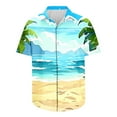 thumbnail image 5 of ZCFZJW Mens Hawaiian Tropical Shirts Regular Fit Casual Summer Short Sleeve Button Down Graphic T-Shirts Trendy Holiday Vacation Beach Tops Multicolor#02 L, 5 of 6