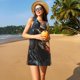 thumbnail image 3 of Fotbe Cyberpunk Skull American Flag Vestido de Verano sin Mangas para Mujer – Vestido Midi Línea A, Estilo Camiseta Floral, Vestido Playero Casual y Fluido, 3 of 7