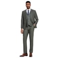 thumbnail image 4 of Tazzio Skinny Fit Sharkskin 3 Piece Suit Set with Wide Peak Lapel, 4 of 4