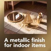 Gold, Rust-Oleum Stops Rust Bright Coat Metallic Spray Paint-7710830, 11 oz