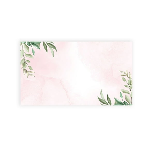 Koyal Wholesale Blush Pink Greenery Leaves Place Cards for Wedding Party Tables, Seating Name Place Cards, 60 Pack