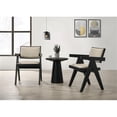 thumbnail image 2 of Jasper 21"W 3-Piece Ebony Black Arm Chairs and Console Table Set, 2 of 12
