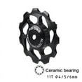 thumbnail image 3 of 2PCS MTB Bike 11T Aluminum Ceramic Bearing Jockey Wheel Rear Derailleur Pulley USA, 3 of 12