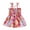 Magenta, variant on Musuos Baby Girl Tie-Up Spaghetti Strap Romper Dress 0-18M Cute Floral Print  Square Neck Jumpsuit Toddler Summer Clothes