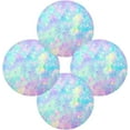 thumbnail image 2 of GZHJMY Colorful Print Round Placemats Non-Slip Heat Resistant Placemat for Dining Table Kichen Party Table Diameter Decor 15.4 inch Set of 4 Table Mat, 2 of 7
