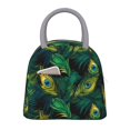 thumbnail image 1 of Disketp Peacock Feathers2 Bolsa Térmica para Almuerzo, Lonchera con Abertura Amplia y Gran Capacidad, Organizador Reutilizable para Mujeres, Hombres y Adultos, 1 of 6