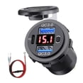 thumbnail image 4 of guohui 12 Volt USB Outlet Dual Quick Dual USB Car Charger USB Outlet 3 Port Car Charger Red Light, 4 of 8