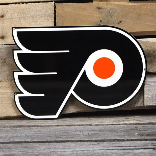 Enseigne Logo en Acier Découpé au Laser Philadelphia Flyers 12 Pouces