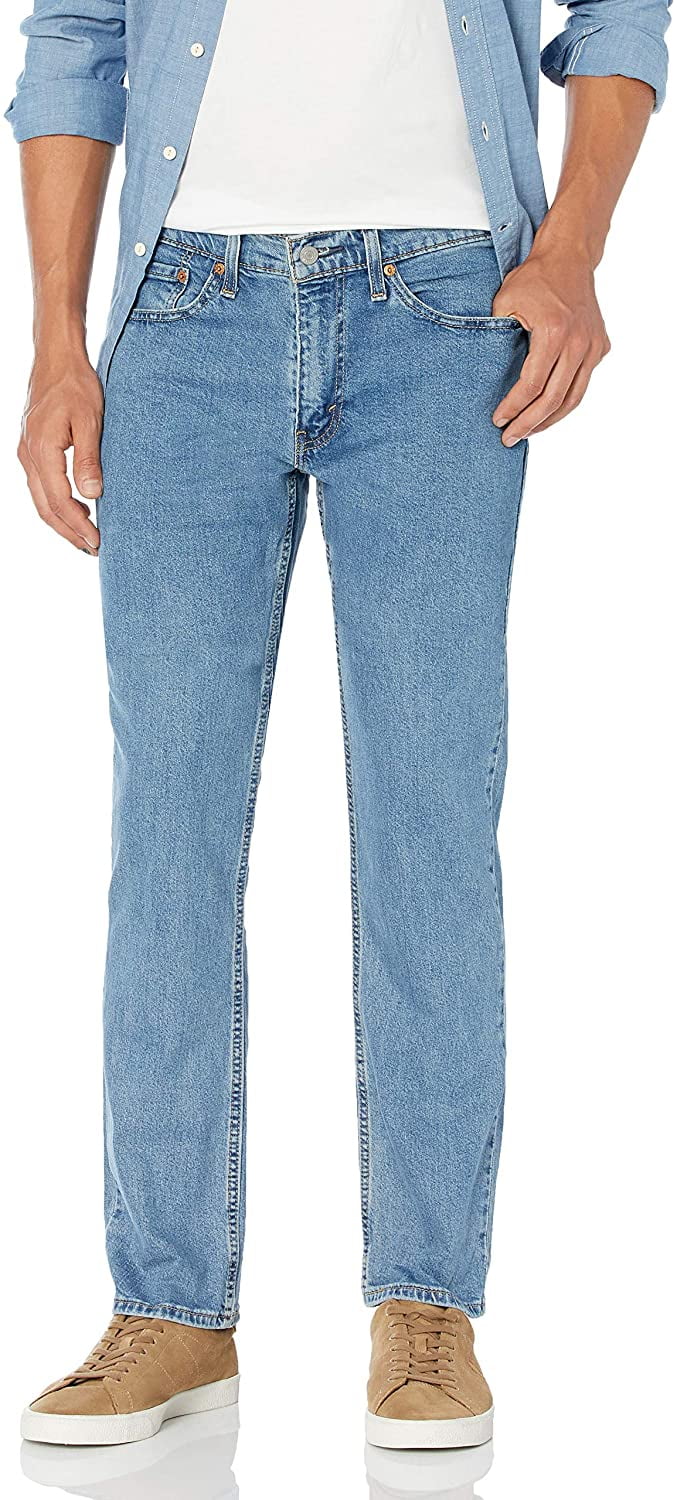 Mens 514 Straight Fit Jeans Regular 38W x Wolf Light Stonewash - Stretch - Walmart.com