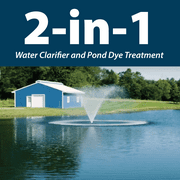 Airmax Natures Blue Pond Dye Plus w/ PondClear Beneficial Bacteria, 4x1 Gallon