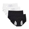 thumbnail image 1 of Intimates 4PCWomen's Widened Version Of Three Layer Anti-Side Underwear Midwaist Underwear One Size, 1 of 7