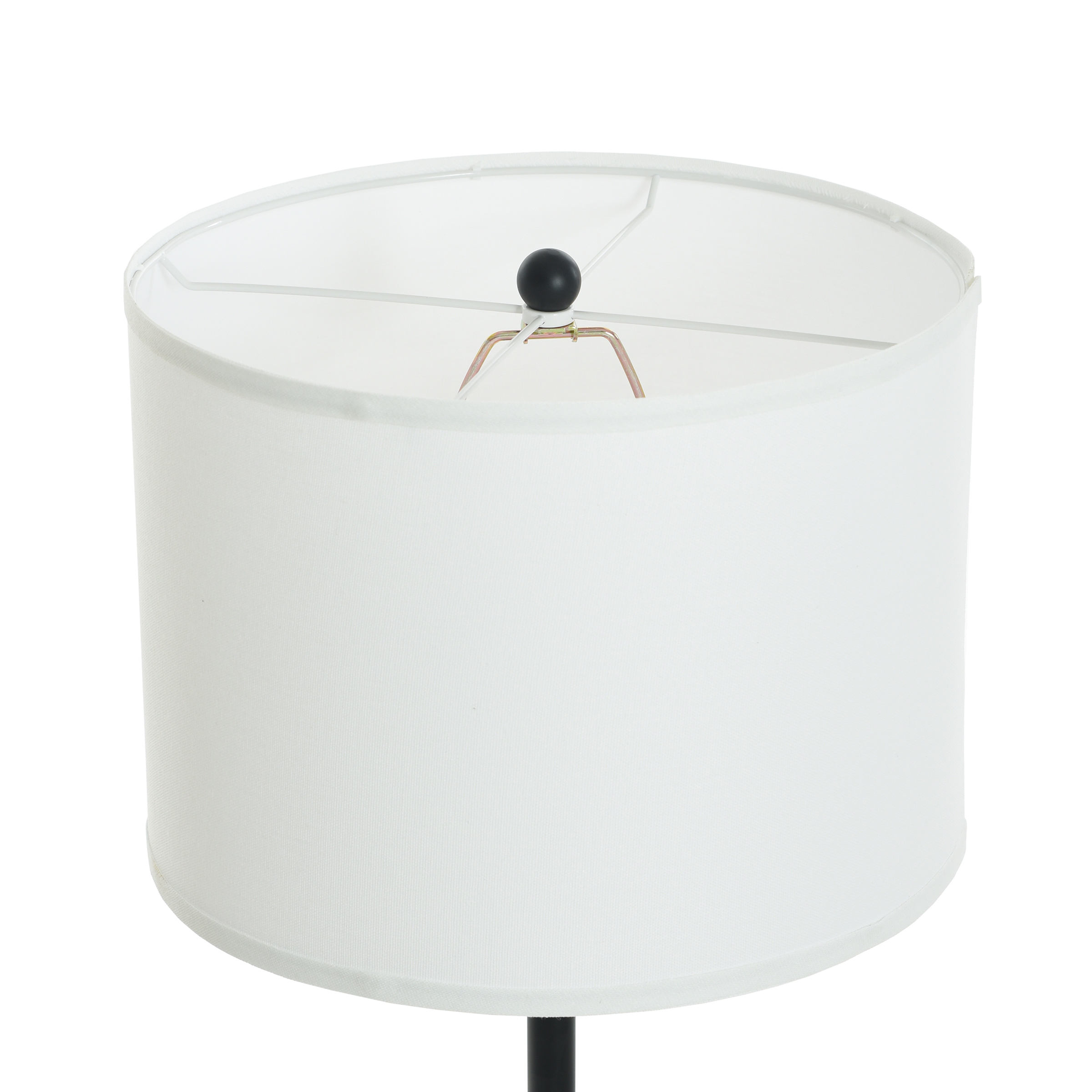 Mainstays Glass End Table Floor Lamp, Matte Black photo 7