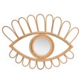 thumbnail image 2 of Espejo de ratán decorativo, espejo de pared con forma de ojo de ratán, espejo de ratán tejido a mano, espejo de ratán de calidad profesional, 2 of 12