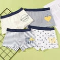 thumbnail image 2 of KYAIGUO Cartoon Boys Boxer Briefs,Pure Comfort Cotton Boxer Briefs Assorted Underwear 4PCS Kids Skin-Friendly Cotton Shorts, 2 of 8