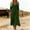 Army Green, variant on Long Sleeve Summer Dresses for Women Plus Size Western Long Casual A Line Dress Loose Fit V Neck Flowy Solid Dresses