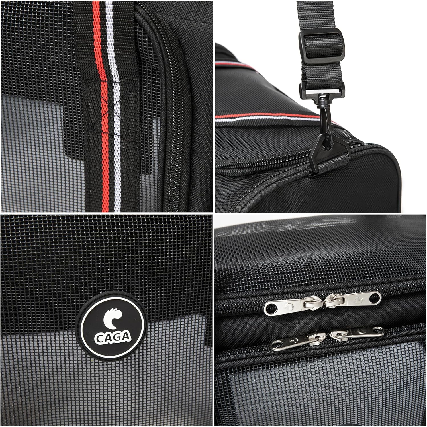 Soft-Sided Pet Carrier with Ventilation - Foldable & Collapsible for Small to Medium Dogs & Cats up to 15 lbs