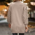 thumbnail image 4 of ShomPort Womens Crochet Cardigan Sweater Boho Solid Color Oversized Fall Winter Open Front Outwear, 4 of 5