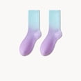 thumbnail image 2 of Socks For Women Men Fashionable Tie Dye Gradient Comfortable Casual Socks That Can Be Worn Outside Mid Calf Cotton Socks, 2 of 4