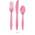 thumbnail image 5 of 288/Case Bulk Candy Pink Assorted Plastic Cutlery, 5 of 6