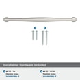 thumbnail image 4 of Amerock Enlivity 10-1/16 inch (256mm) Center-to-Center Satin Nickel Cabinet Pull, 4 of 6