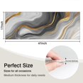 thumbnail image 5 of Gray White Gold Marble Pattern Kitchen Rug Mat,Kitchen Runner Rugs Non Skid Washable,Decorative Kitchen Floor Mats for Kitchen,Sink,Laundry,17"X47", 5 of 5