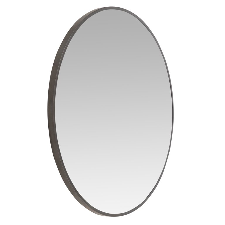 Bali Modern Round Wall Mirror - 40 Gold