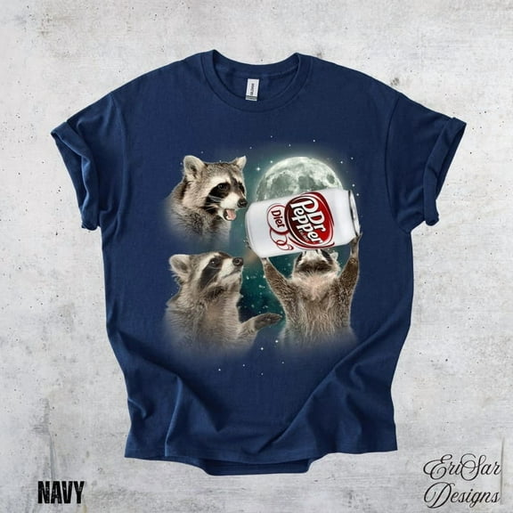 Funny Animal Diet Dr Pepper T-Shirt – Moon Graphic Tee NAVY Unisex S-5XL Hot Trending Shirt, Vintage Birthday Gift