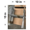 thumbnail image 4 of 50 Yard Sign Stakes 10x15 Inch H-Frame - 9 Gauge Galvanized Wire - Corrugated Plastic Sign Holders - 15" Tall, 10" Wide - for 4mm/5mm Signs, 4 of 9