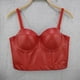 thumbnail image 4 of Bustier de cuero para mujer, sujetador superior con corsé, chaleco negro envuelto en el pecho, chaleco elástico que combina con todo, 4 of 8