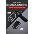 thumbnail image 7 of Key Fob Cover Compatible with BMW Motors R1250GS R1200GSLC R1200RSLC R1600GSLC F850GS K1600GT K1600GTL K1600 Grand Accessories Metal Brushing Leather Smart Key Case-Brushing Gray(E Type), 7 of 7