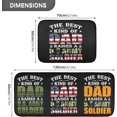 thumbnail image 2 of SKYSONIC Americ Best Dad Kitchen Rugs and Mats 2 Pcs, U.s. Army Soldier Non-Slip Floor Runner Mat for Living Room Bedroom Dorm Hallyway Home Decor 19.7"x27.6"+19.7"x47.2", 2 of 7