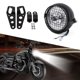 thumbnail image 3 of Lado Del Faro De La Motocicleta, Cubierta De Montaje Lateral De La Parrilla Del Faro LED Del Faro De La Motocicleta 6,5 ​​​​​​con Soporte Para Cafe Racer, 3 of 7