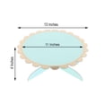 thumbnail image 3 of Efavormart 1 Tier - 13" Mint Cardboard Cupcake Stand - Gold Scalloped Edge Mini Dessert Cake Holder, 3 of 11