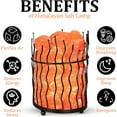 thumbnail image 7 of Himalayan Glow Natural Salt Lamp 8"Tall Round Basket 10lbs with Dimmer, 7 of 7