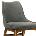 thumbnail image 6 of Azalea Charcoal Fabric and Walnut Wood Dining Side Chairs - Set of 2, 6 of 8