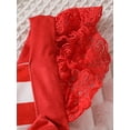 thumbnail image 6 of Bagilaanoe 4th of July Newborn Baby Girl Rompers Star Striped Print Fly Sleeve Bodysuit + Headband 3M 6M 9M 12M 18M Infant Ruffle One Piece Short Jumpsuit for Independence Day, 6 of 9