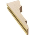 thumbnail image 6 of 3"W x 6"D x 18"H Thin New Brighton Rough Cedar Woodgrain TimberThane Corbel, Primed Tan, 6 of 6