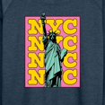 thumbnail image 3 of Instant Message - NYC Statue Of Liberty - Women's Lightweight French Terry Long Sleeve Shirt, 3 of 6