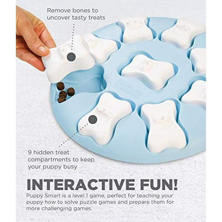 Puppy Smart Interactive Treat Puzzle Dog Toy, Blue