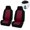 Burgundy, variant on FH Group Classic Cloth Car Seat Cover, Universal Purple Full Set Seat Cover with Air Freshener