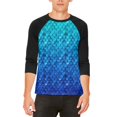 thumbnail image 1 of Halloween Blue Frost Dragon Rider Armor Mens Raglan T Shirt, 1 of 2