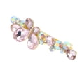 thumbnail image 4 of Unique Bargains 1 Pc Rhinestones Butterfly French Barrette Hair Clips Hairdo Clip for Home Pink, 4 of 5