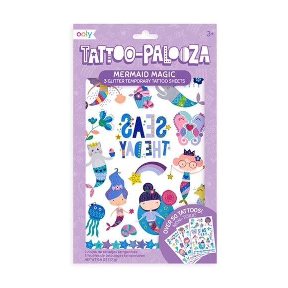 Ooly Tatuajes temporales TATOO-PALOOZA MERMAID MAGIC - 50 pzas Ooly 176-005