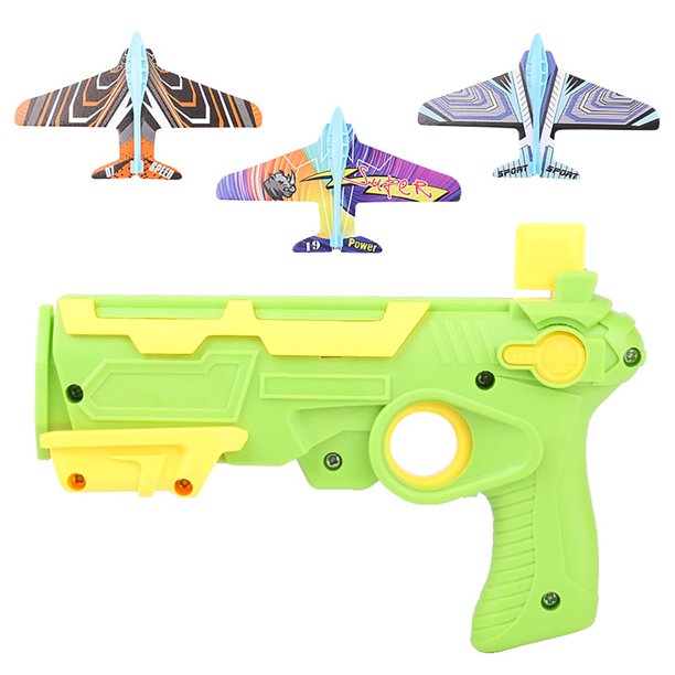 Juguete Avión de juguete Catapulta Burbuja Avión Juego de Disparos Juguete al aire libre Regalo de Cumpleaños AMMAO TOY230209-2930toy